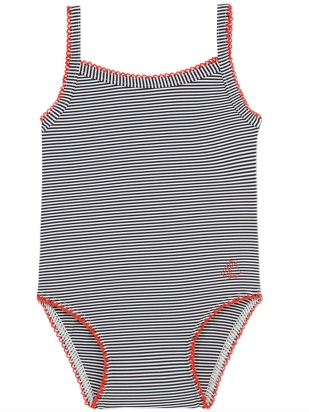 Petit Bateau Girls Striped Swimsuit